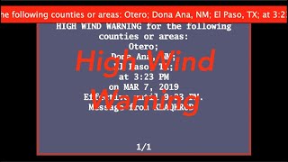 EAS Reenactment Mock: My first EAS Catch (High Wind Warning) - 03/07/2019