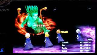 Defeating Cloud of Darkness in under 1 minute, 9 hits (Final Fantasy III, FF3)