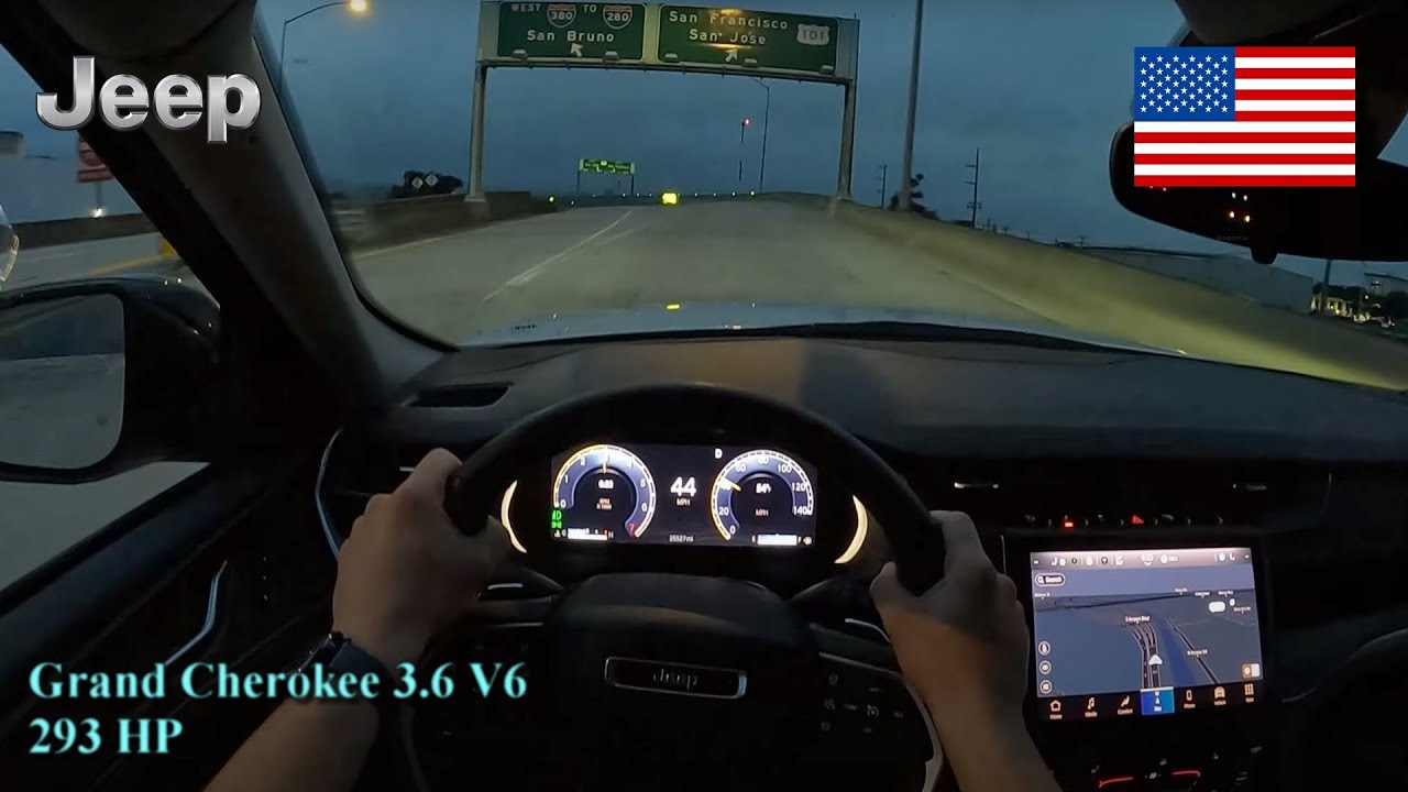 2024 Jeep Grand Cherokee 3.6 V6 Limited 4x4 293 HP NIGHT POV DRIVE SAN FRANCISCO (60 FPS/1440p)