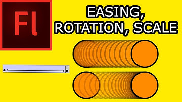 How To Animate In Flash CS5: 003 Easing Rotation & Scale
