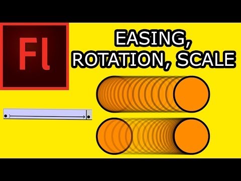 How To Animate In Flash CS5: 003 Easing Rotation & Scale