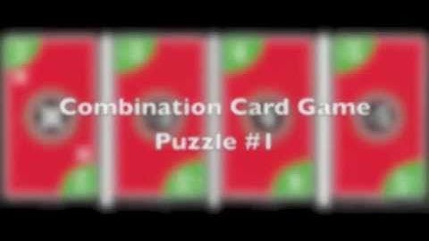 Combination Card Game Puzzle #1