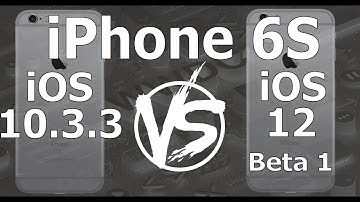 Speed Test : iPhone 6S - iOS 10.3.3 vs iOS 12 Beta 1 Build 16A5288q