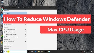How to Reduce Windows Defender Max CPU Usage in Windows 10