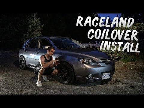 COILOVER Install On a MAZDA 3! | Raceland Classic's