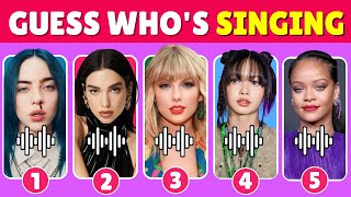 Guess Who's Singing 🎤🎵 | Female Celebrity Edition | Lisa, Taylor swift...