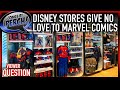 Disney stores give no love to marvel comics