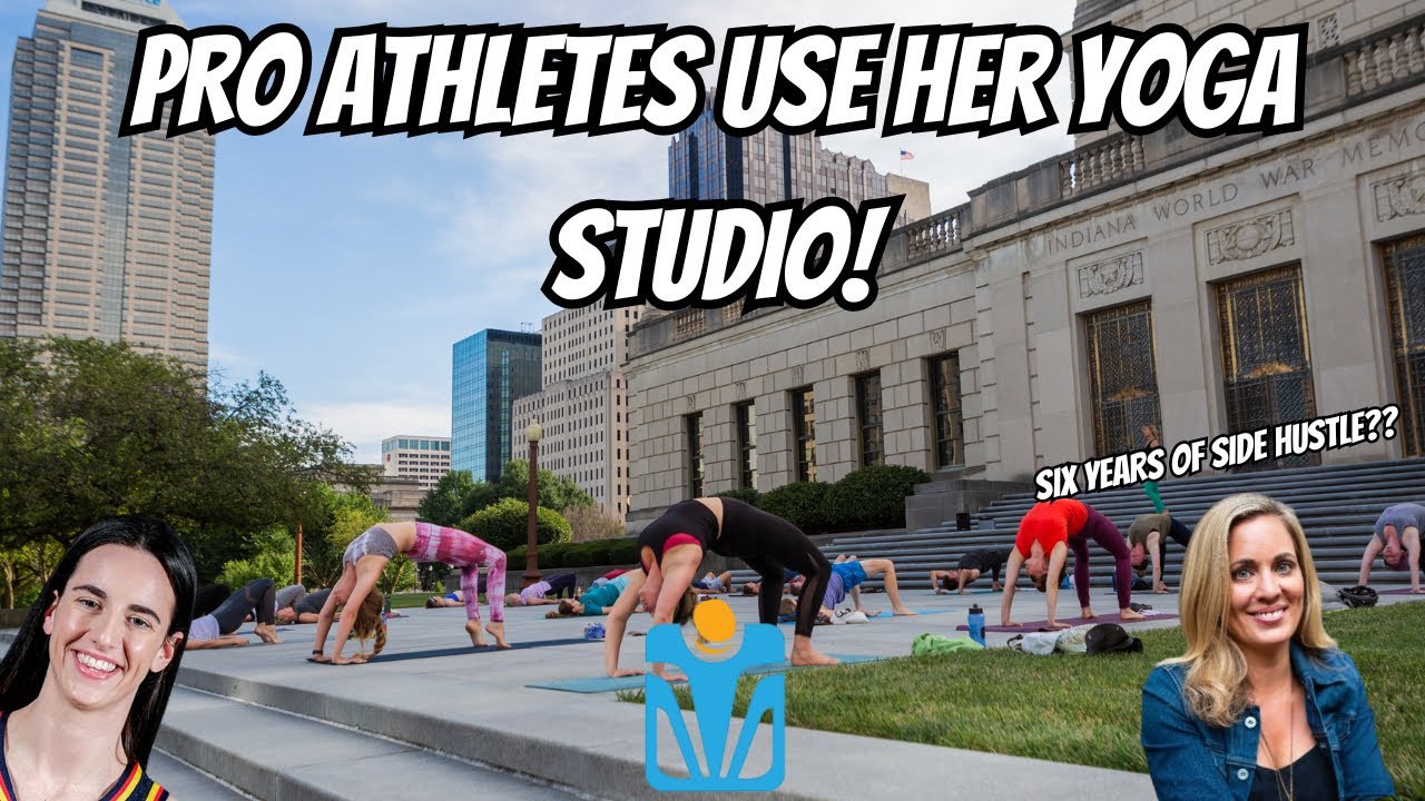 How She Got Caitlin Clark to Her Yoga Studio. - YouTube