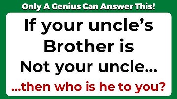 Riddles Quiz - ONLY A GENIUS CAN PASS THESE 10 TRICKY RIDDLES WITH OPTIONS |  Part 6
