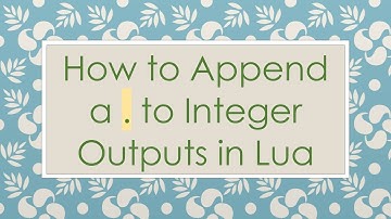 How to Append a . to Integer Outputs in Lua