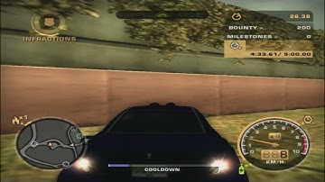Need for Speed Most Wanted 2005-Challenge series #6. Pursuit evasion, fastest evasion ever.