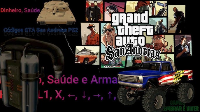 Magnum Downs: GTA San Andreas – PS2 – Manhas, senhas, cheats