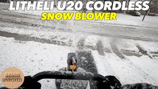 Litheli U20 Cordless Snow Blower - Full Review