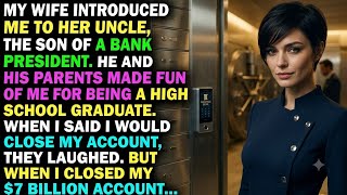 MY WIFE INTRODUCED ME TO HER UNCLE, THE SON OF A BANK PRESIDENT. HE AND HIS PARENTS MADE FUN OF ME..