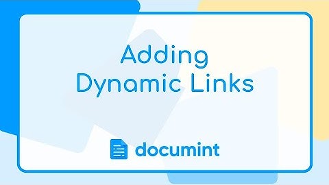 How to make links clickable in Documint