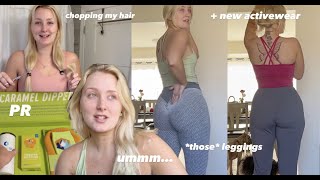 Trying THOSE Tik Tok Leggings + Cutting My Hair + Mini Vlog