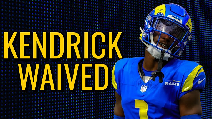 Rams WAIVE Derion Kendrick | STOCK UP for Emmanuel Forbes?