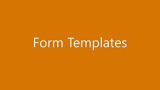 Form Template