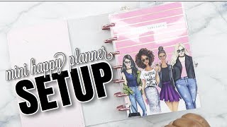 My UPDATED RONG RONG Mini Happy Planner Setup | At Home With Quita