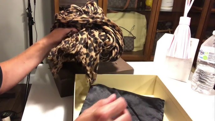 Louis Vuitton Brown Cashmere/Silk Stephen Sprouse Leopard Stole