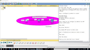 Configure NTP on a router