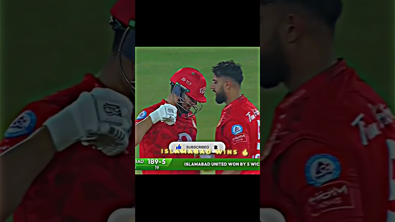 Imad wasim match winning inning 👀