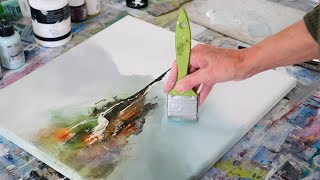 Demo peinture abstraite /Abstract Painting /Acrylique