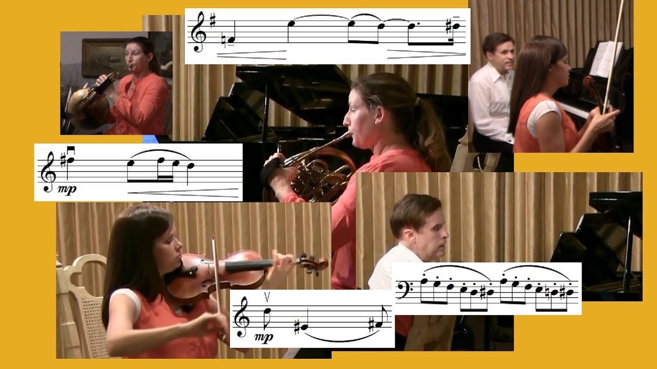 Agitato from Robert Cunningham's Horn Trio (with score)