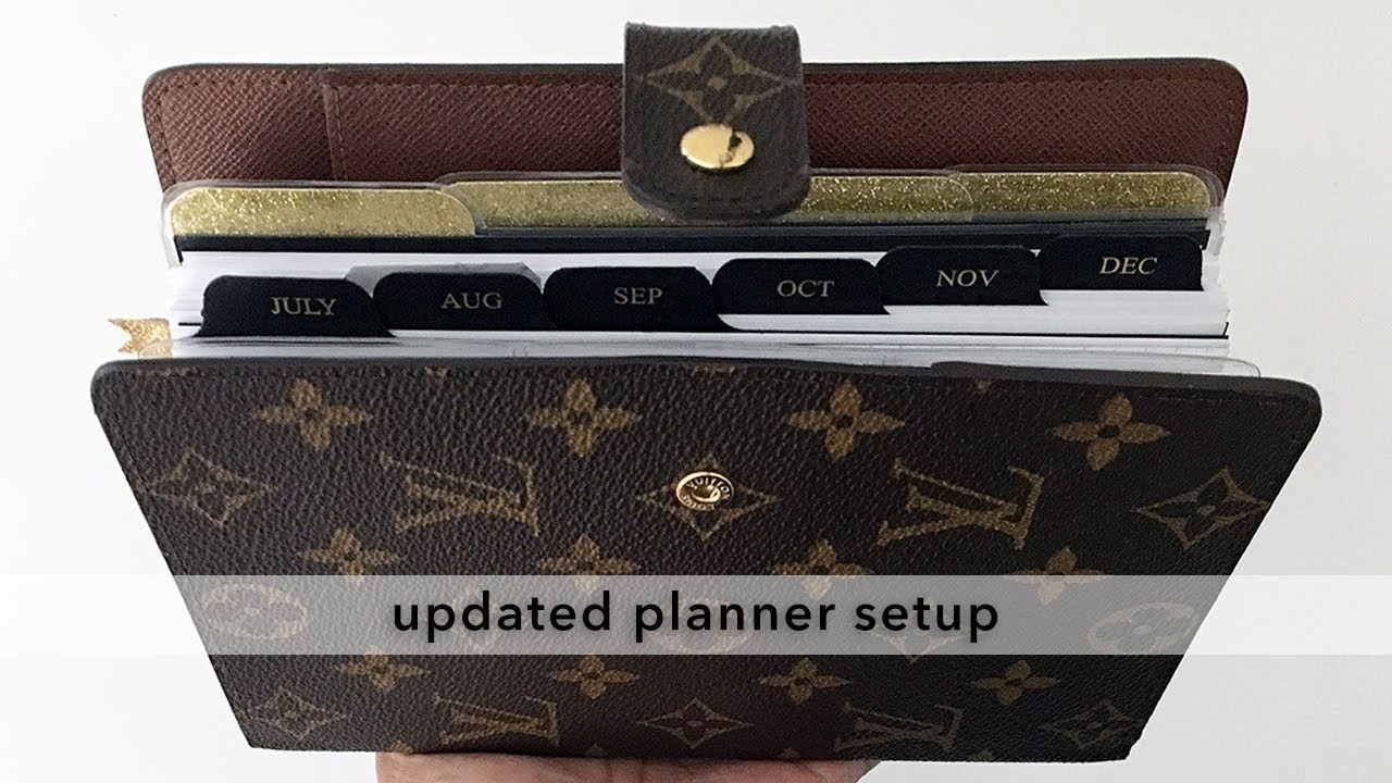 Flip Thru of My Louis Vuitton MM Personal Size Planner Setup 