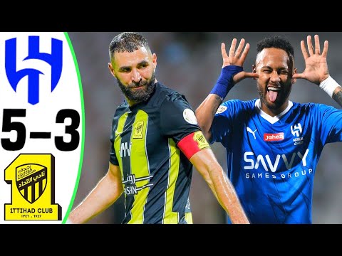 Al Hilal vs Al Ittihad 5-3 - NEYMAR vs BENZEMA - Highlights and All Goals 2023 Al Hilal vs Al Ittihad 5-3 - NEYMAR vs BENZEMA - Highlights and All Goals 2023 Thumbnail
