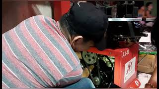 FIXING TYRE CHANGER MACHINE.