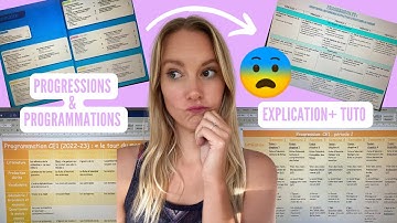 COMMENT RÉALISER TES PROGRESSIONS ET PROGRAMMATIONS FACILEMENT : explications, conseils + tuto