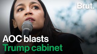 AOC Calls Resigning Trump Cabinet Members 'Cowards'