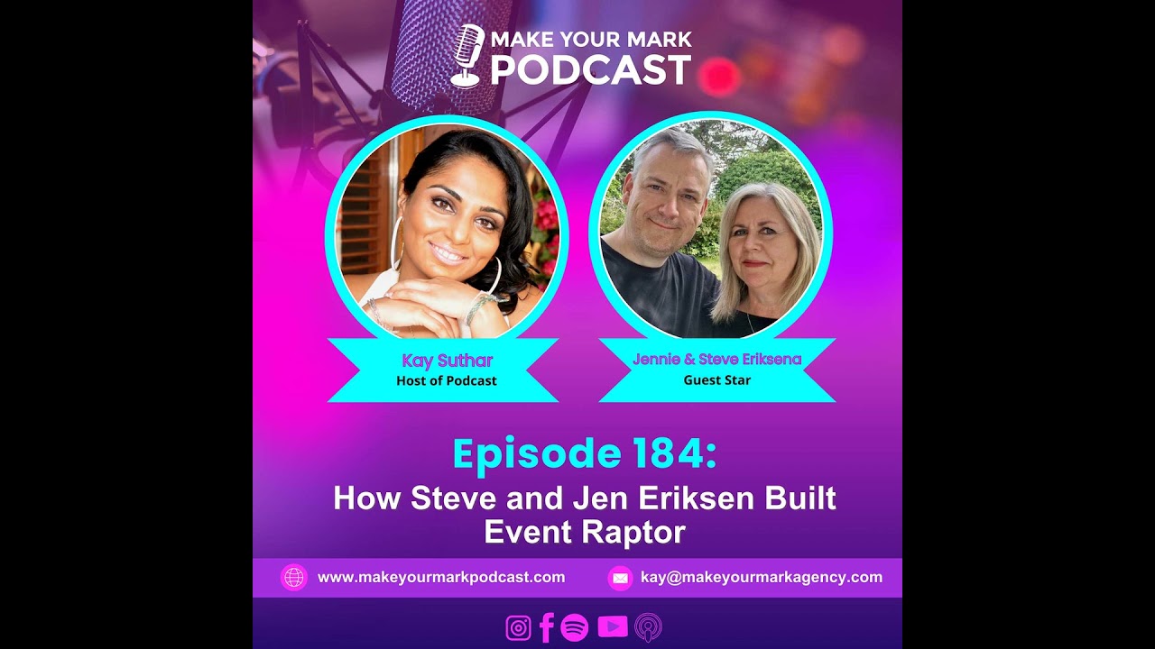 MYM 184 | From Corporate to Creative: How Steve and Jen Eriksen Built Event Raptor MYM 184 | From Corporate to Creative: How Steve and Jen Eriksen Built Event Raptor