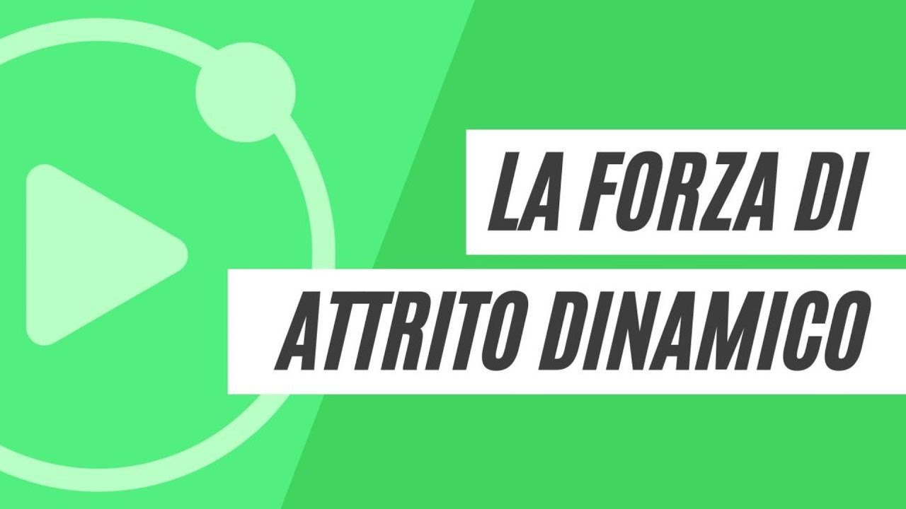 La forza di attrito dinamico