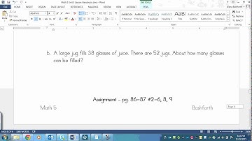 Grade 5 math lesson on Using Mental Math to Multiply