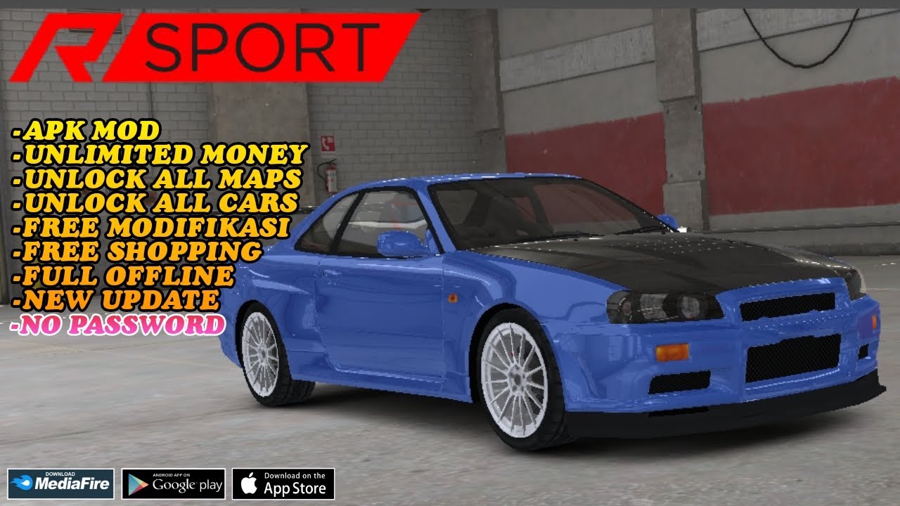 Download Redline Sport Mod Apk New Verison - Unlimited Money & Unlock All Cars