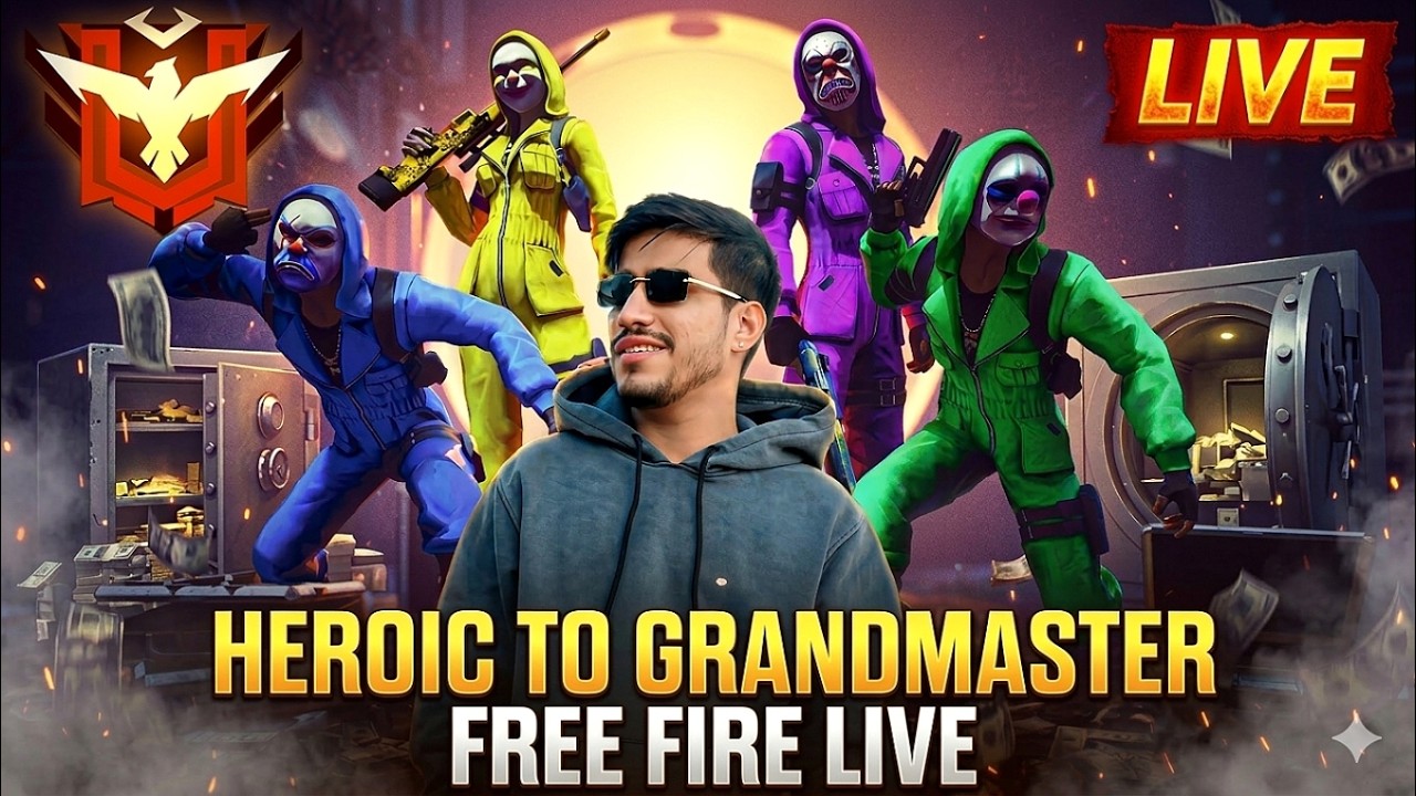 Heroic to Grandmaster Free Fire Live Rank Push #freefirelive #freefire ...