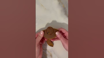 Squid Game Brown Circle 🟤 Polymer Clay Dalgona Cookie Challenge  #shorts #dalgona #squidgame