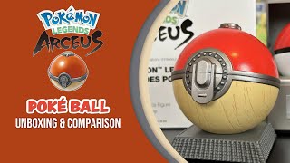 Hisuian Poké Ball unboxing and comparison (Pokémon Center replica)