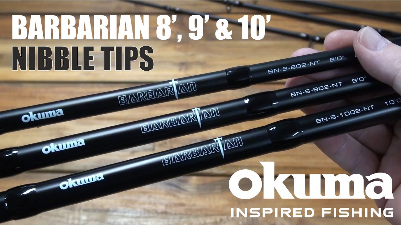Okuma Barbarian Spin Rods 8', 9' and 10' Nibble Tips - Ultimate Finesse  Bait Rods 