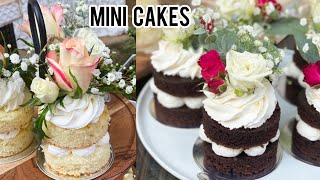Mini Cakes (Mini Layer Cakes, Mini Baby Cakes, How to Make Mini Cakes)