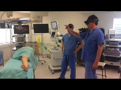 Using HoloLens at St Mary's Hospital, London