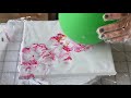 Lets try a light grey basesakura blossomsballoon smashacrylic fluid art painting tutorial 57