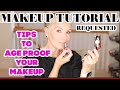 ANTI AGING Makeup TIPS | A REQUESTED LOOK | WHY LOU....WHY .... #Maturemakeuptips