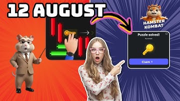 12 August Hamster Kombat Daily Cipher Daily Combo Daily  Mini Game Puzzle Solved