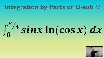 The Definite Integral of sin(x) log(cos(x)) dx
