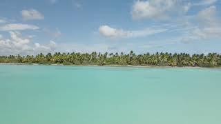 BRoll Nature. View of the tropical island from the sea