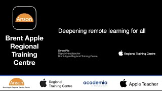 Apple RTC Session: Deepening Remote Learning