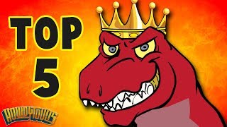 Top 5 Dinosaur Songs | Best Dinosaur Cartoons for Kids from Dinostory by Howdytoons